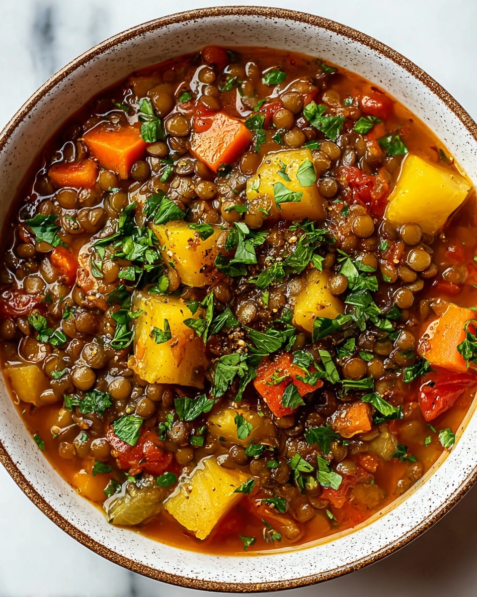 Easy One-Pot Mediterranean Lentil Soup Recipe - Recipe Image