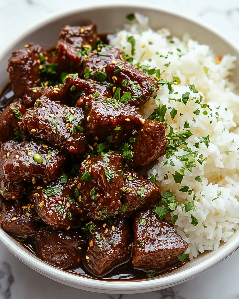 Easy Mongolian Beef and Rice One-Pot Meal Recipe - Recipe Image