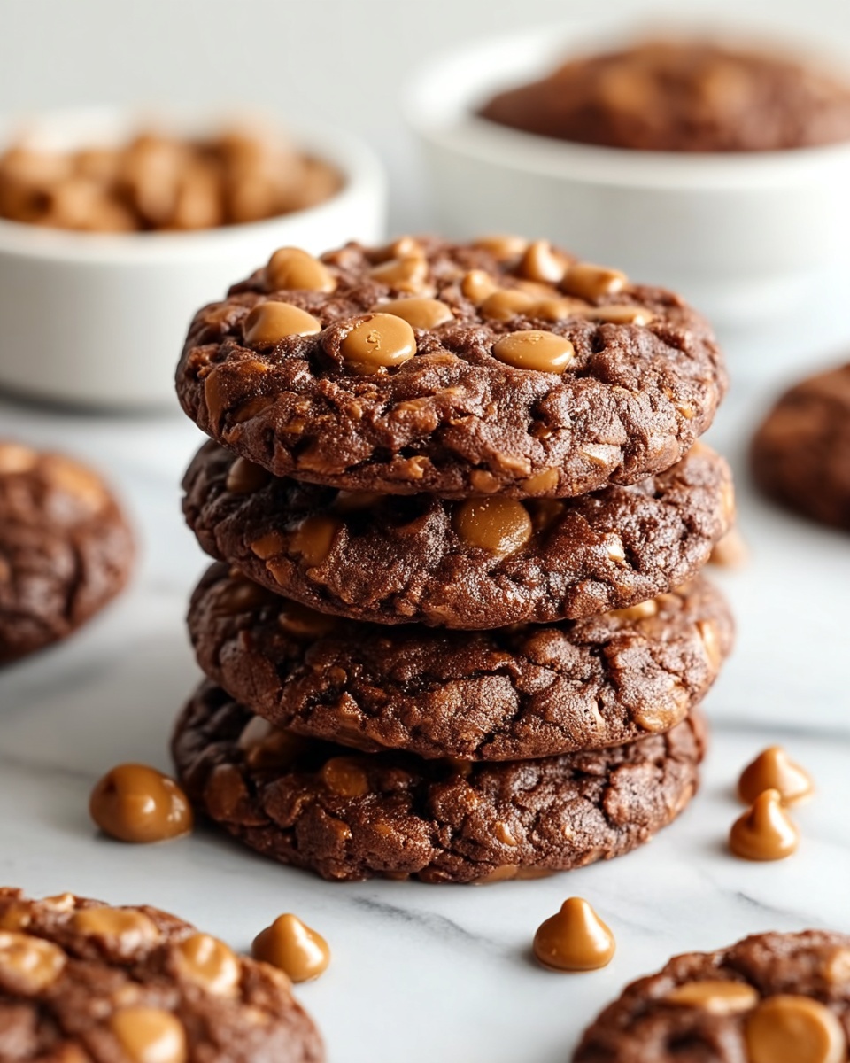 Easy No-Bake Chocolate Peanut Butter Oat Cookies Recipe - Recipe Image