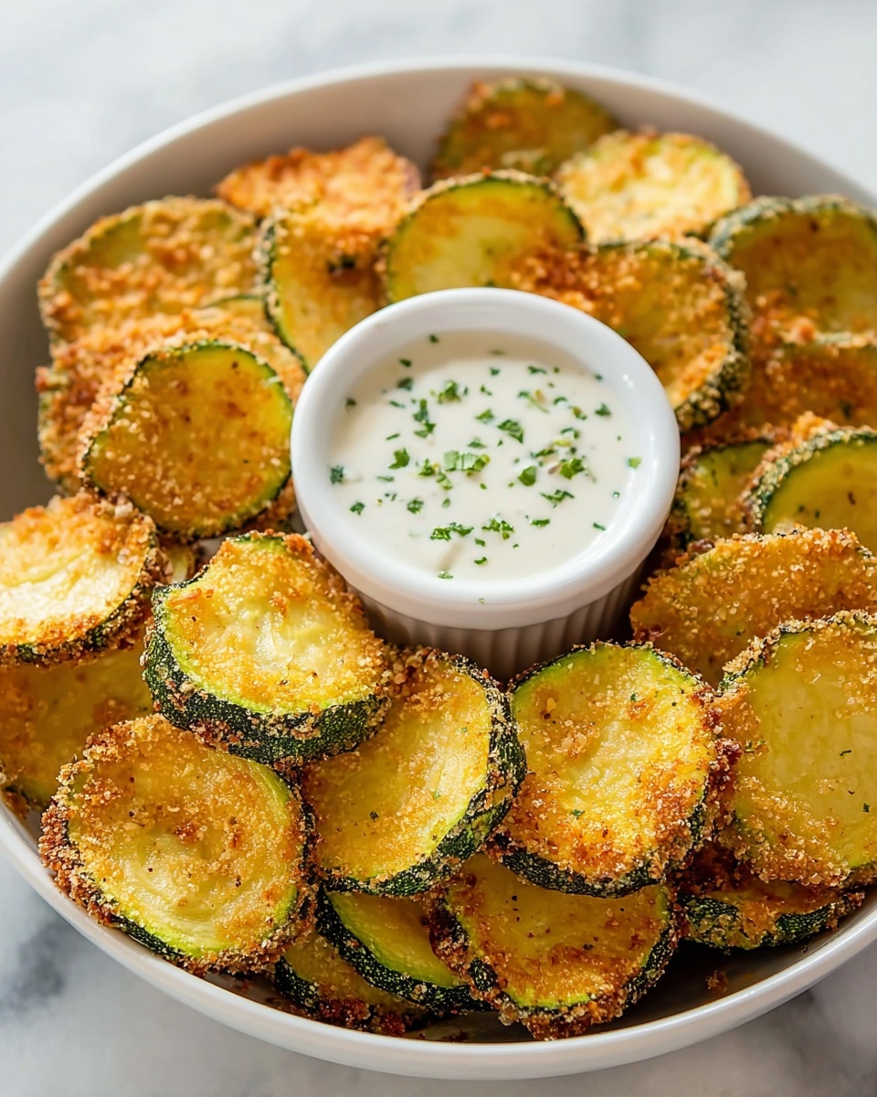 Crispy Fried Zucchini With Dipping Sauce Recipe - Recipe Image
