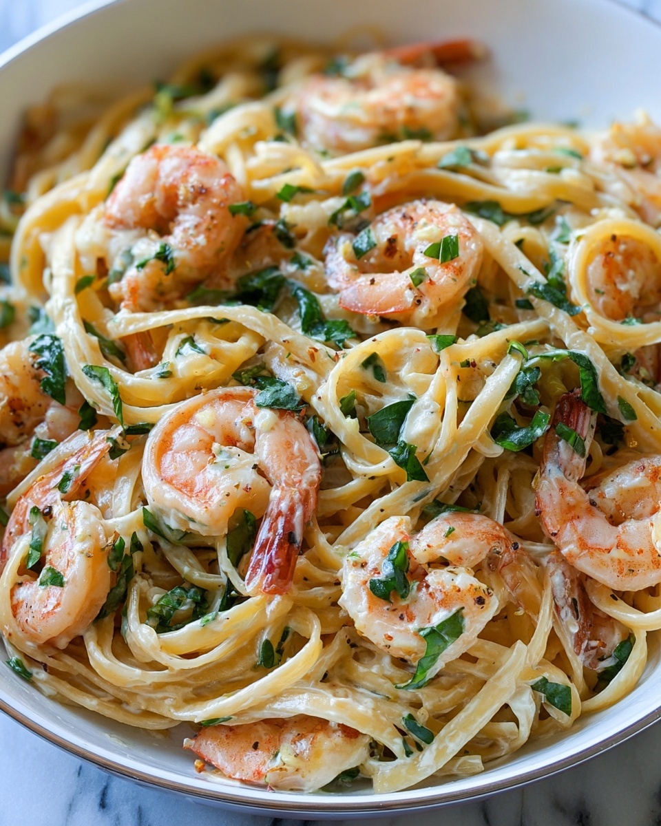 Creamy Tuscan Shrimp Pasta Recipe - Recipe Image