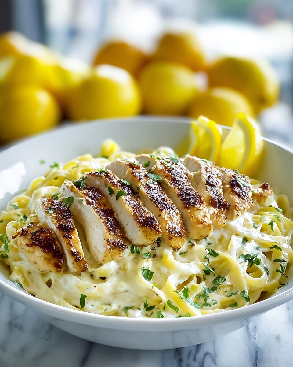 Creamy Lemon Chicken Pasta Recipe - Recipe Image