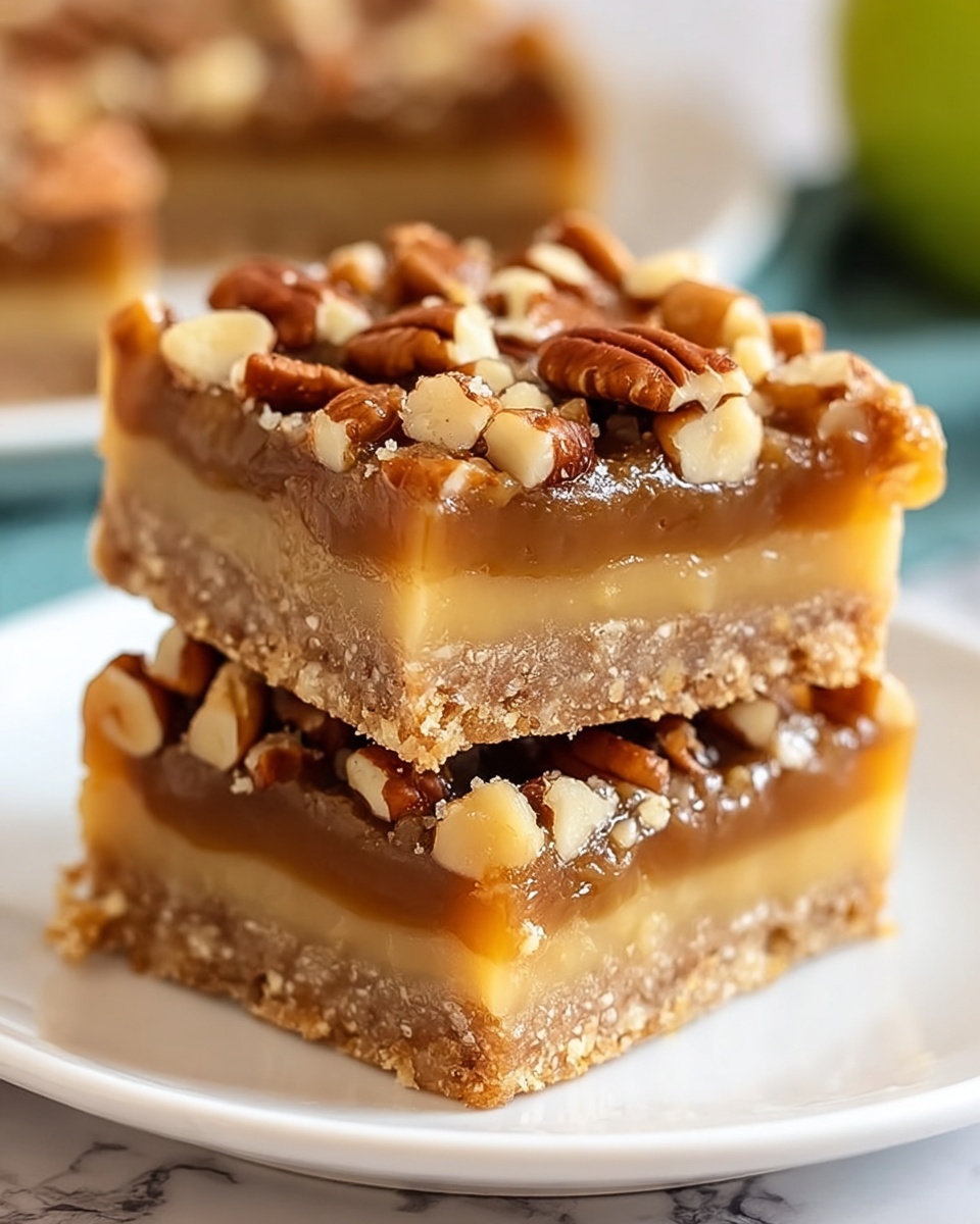 Caramel Apple Pecan Bars Recipe - Recipe Image