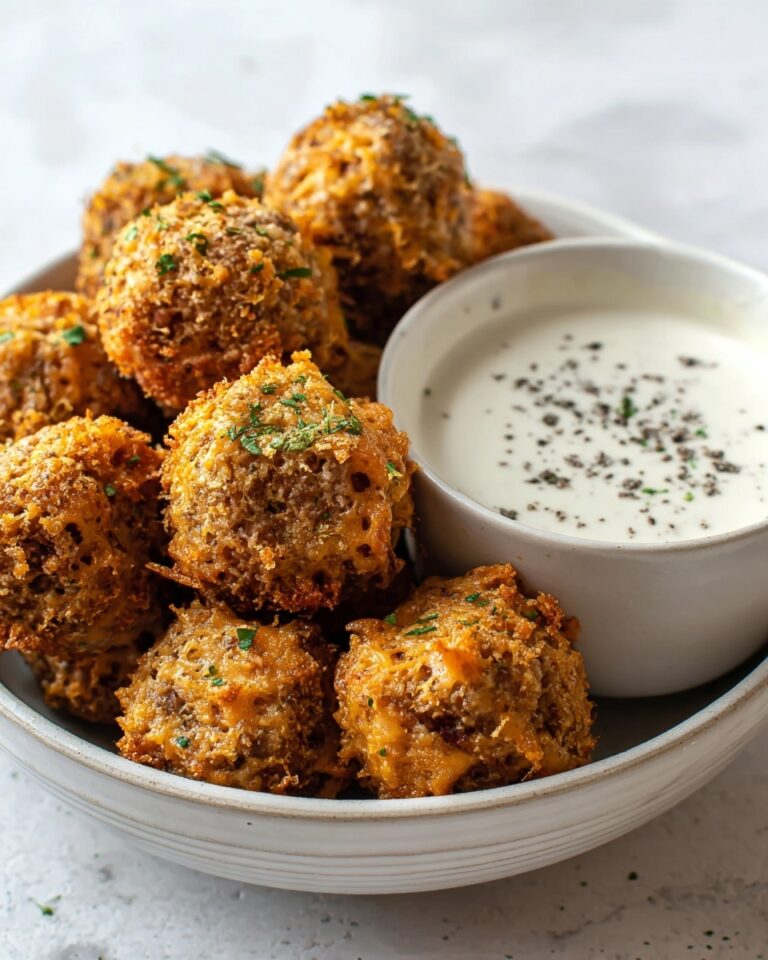 Creole Sausage Balls with Remoulade Dipping Sauce Recipe