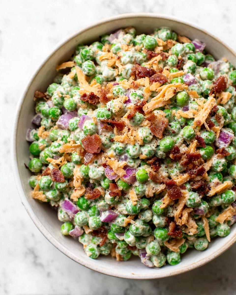 Pea Salad with Bacon Recipe - Recipe Image
