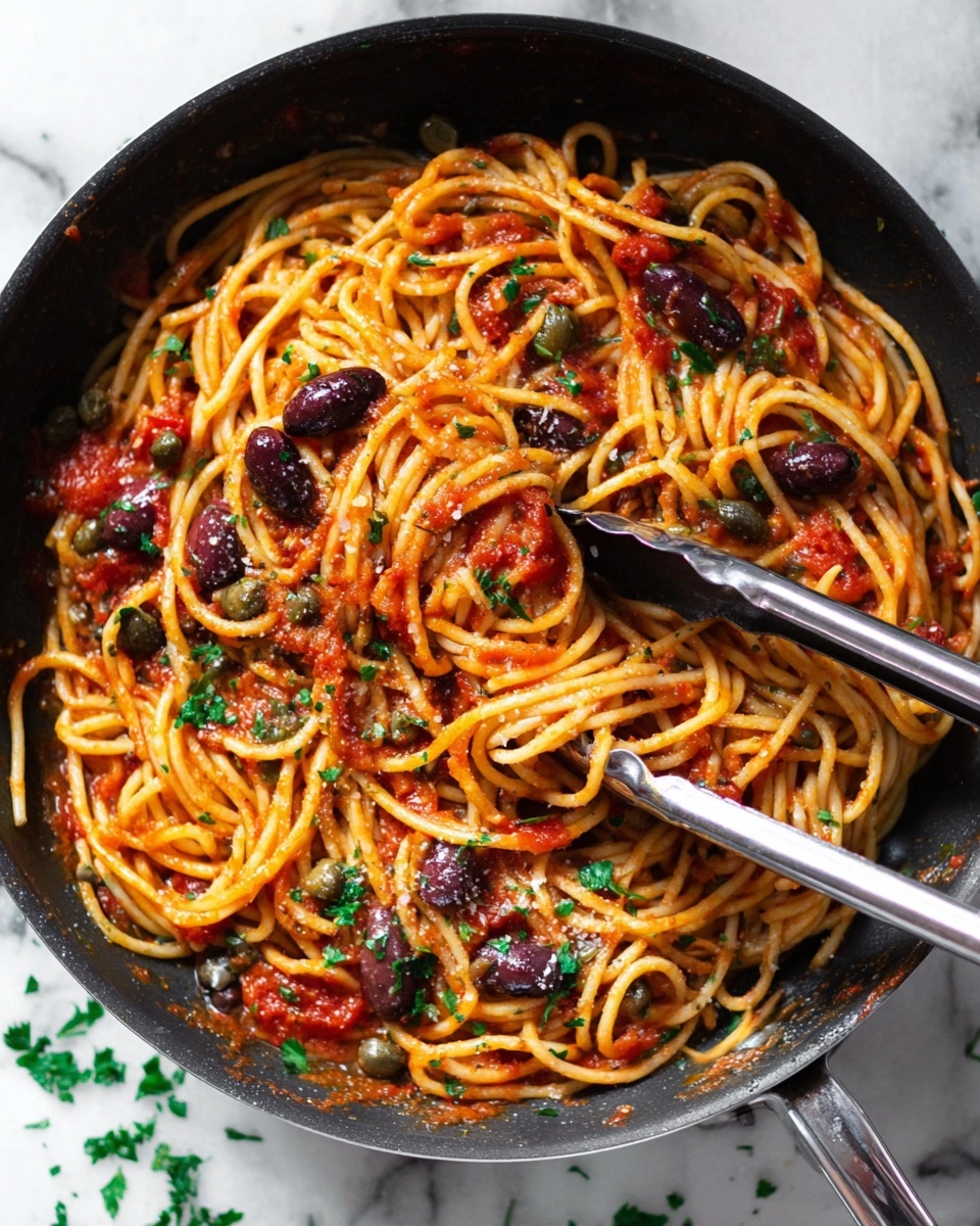 Easy Pasta Puttanesca Recipe - Recipe Image