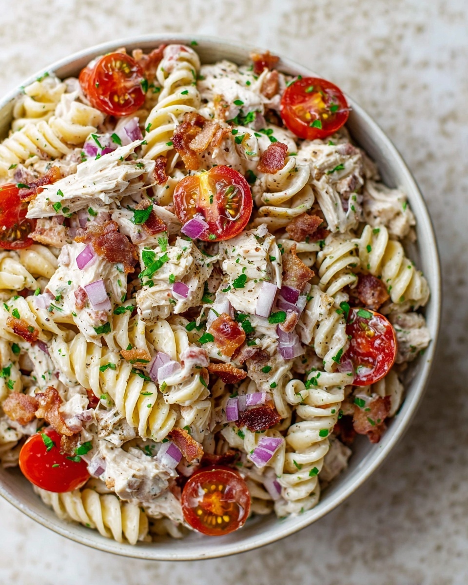 Chicken Ranch Pasta Salad Recipe - Recipe Image