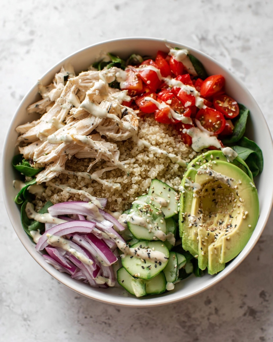Ranch Chicken Quinoa Salad Recipe - Recipe Image
