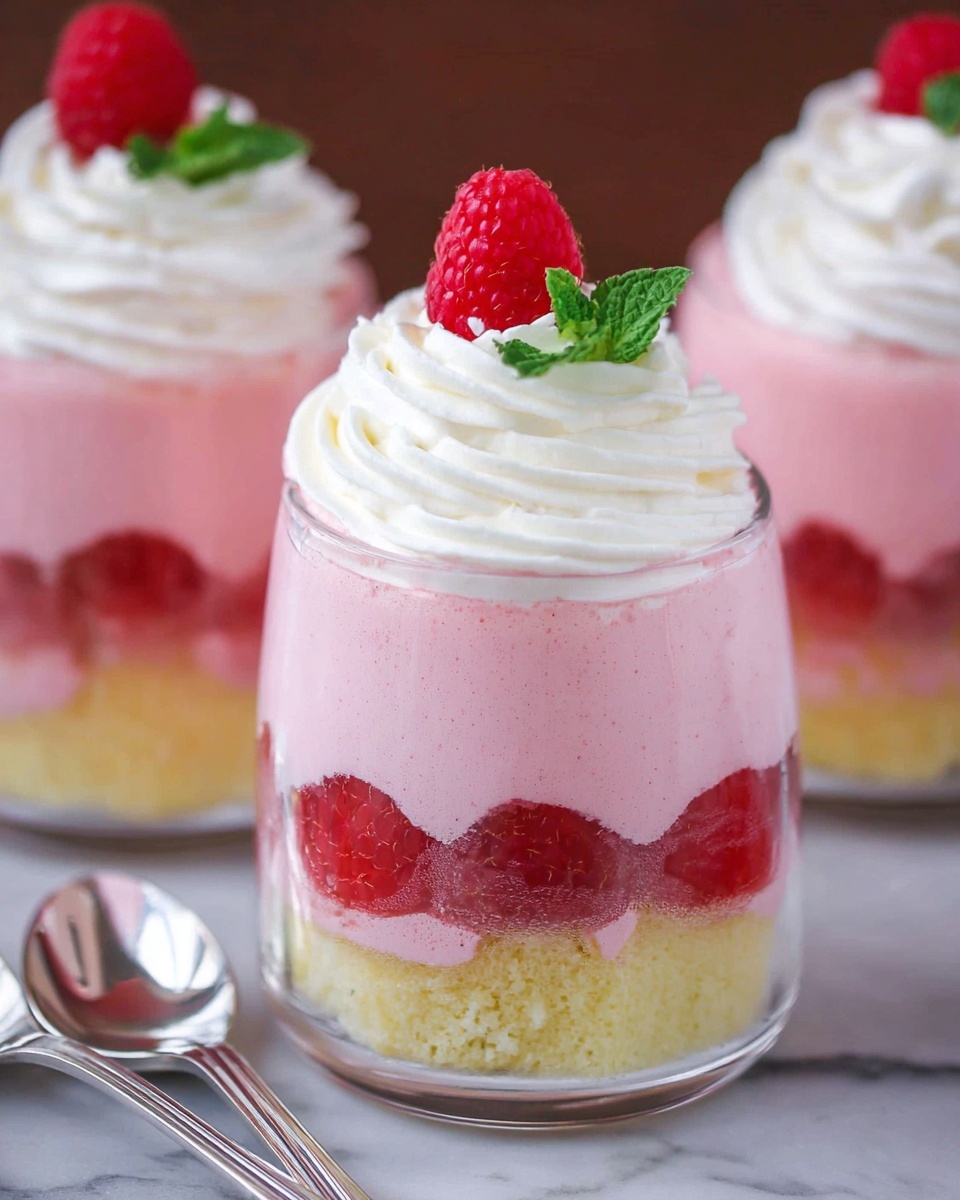 Raspberry Mousse Cups Recipe - Recipe Image
