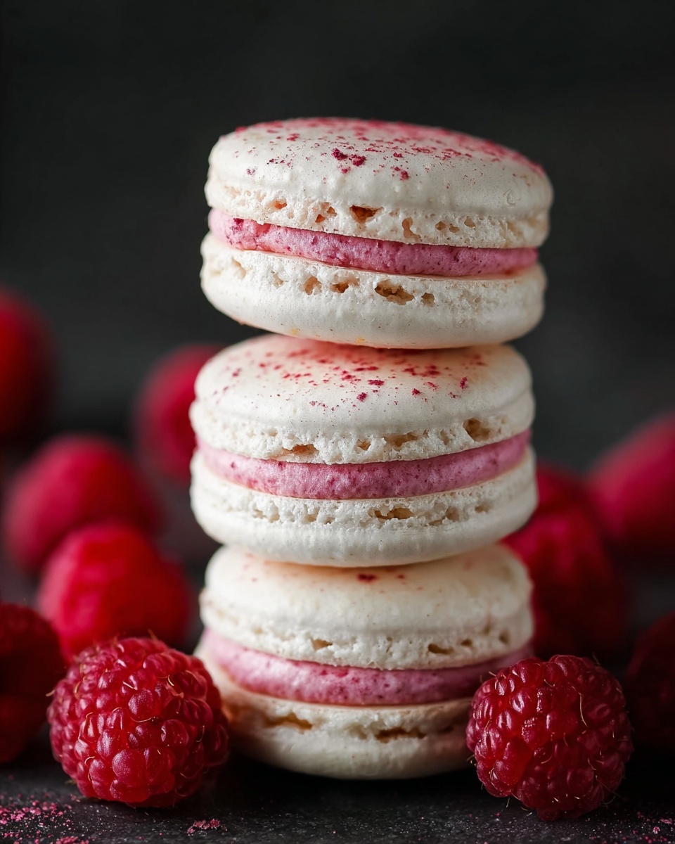 Raspberry Macarons Recipe (Video Tutorial) Recipe - Recipe Image