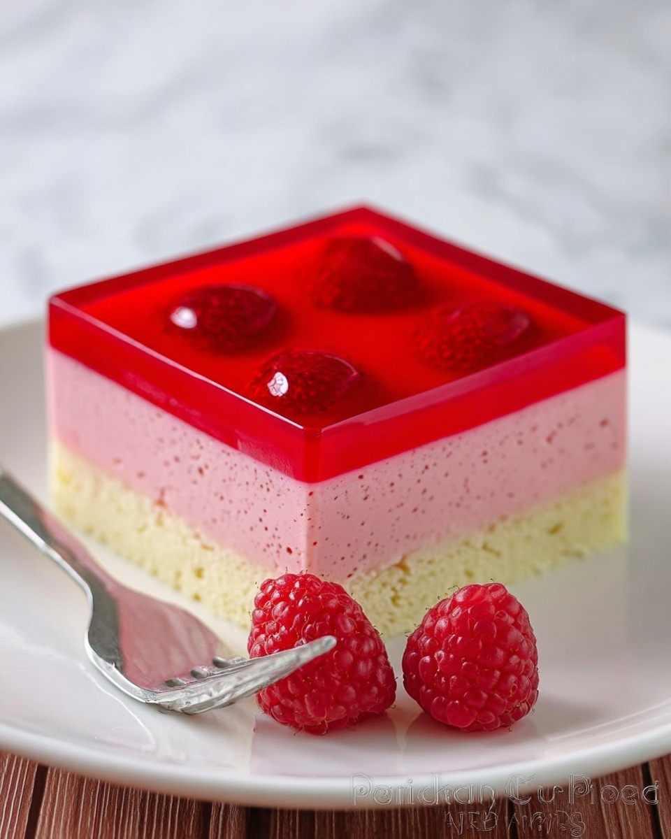 Raspberry Jello Cake Recipe - Recipe Image