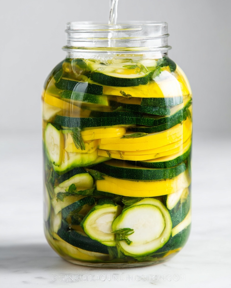 Quick Pickled Zucchini Recipe - Recipe Image
