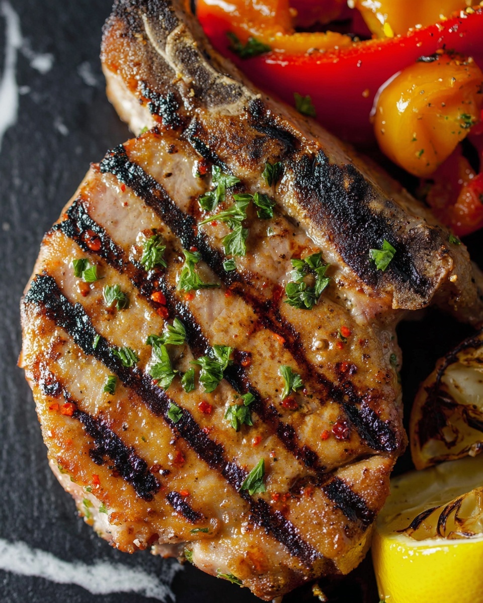 Juicy Grilled Pork Chops Recipe - Recipe Image