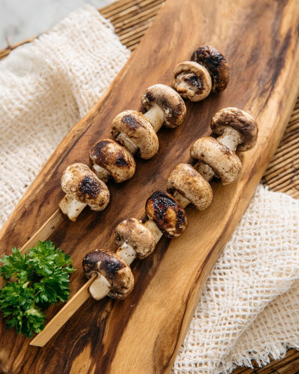 Grilled Mushroom Skewers Recipe - Recipe Image
