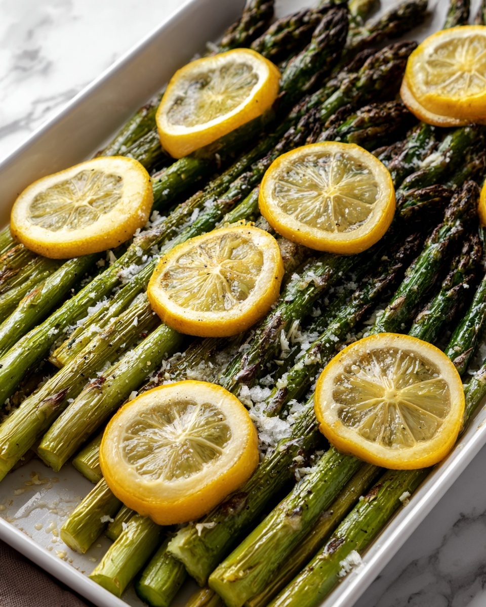 Roasted Asparagus with Lemon, Butter, and Parmesan Recipe - Recipe Image