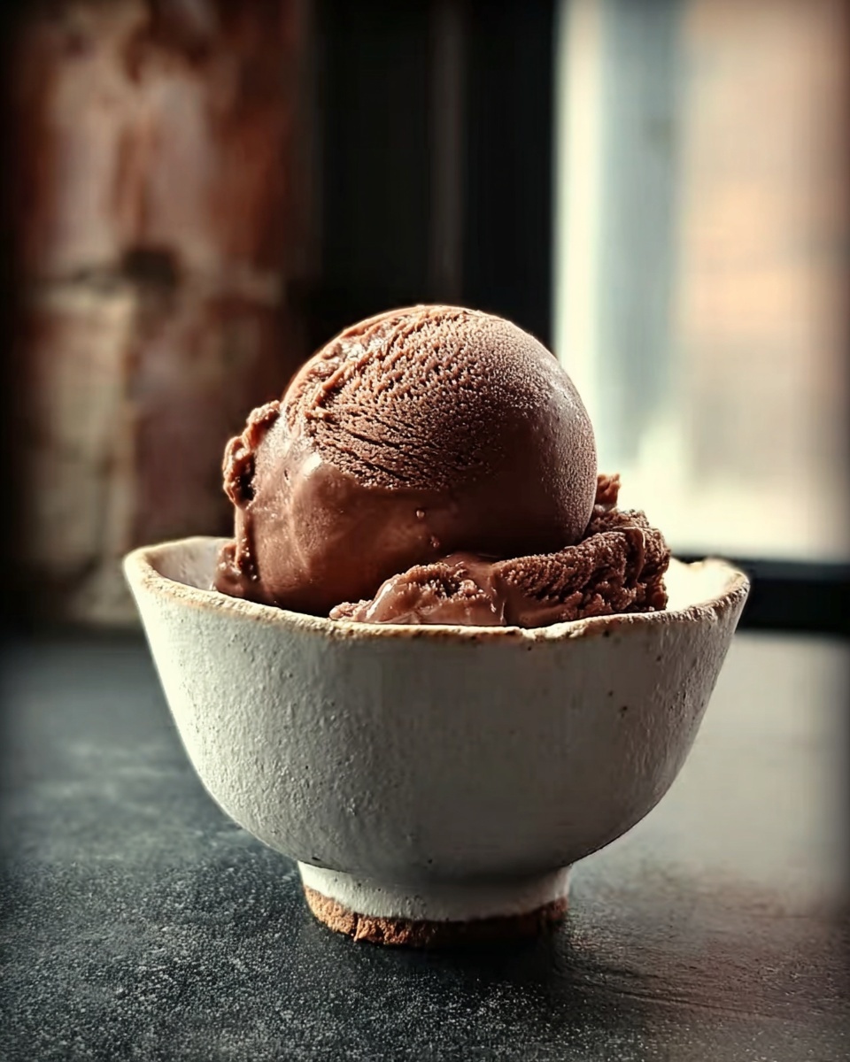Decadent Yet Light Chocolate Sorbet Recipe - Recipe Image