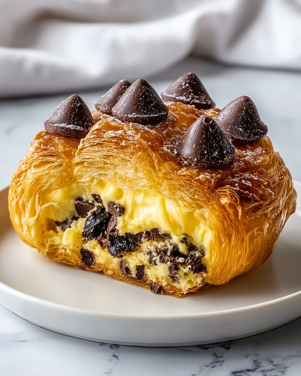 Decadent Chocolate Croissant Breakfast Bake Recipe - Recipe Image