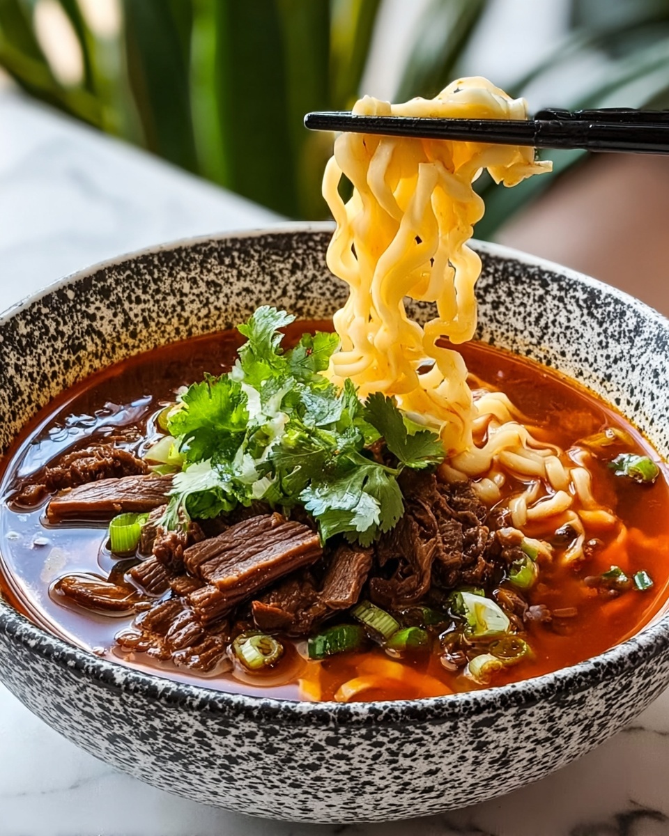 Savory Birria Ramen: A Bold, Spicy Fusion of Comfort and Flavor Recipe - Recipe Image