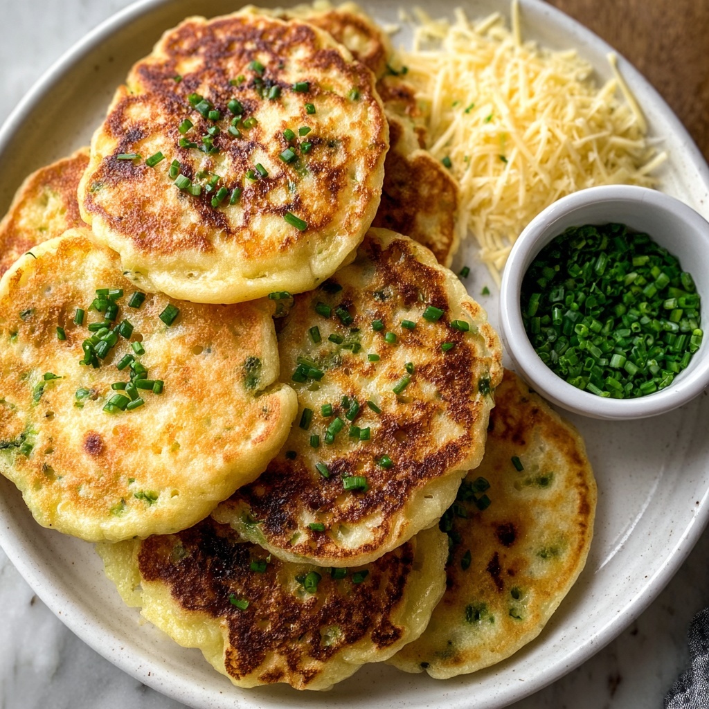 Cheese & Chive Pancakes Recipe - Recipe Image