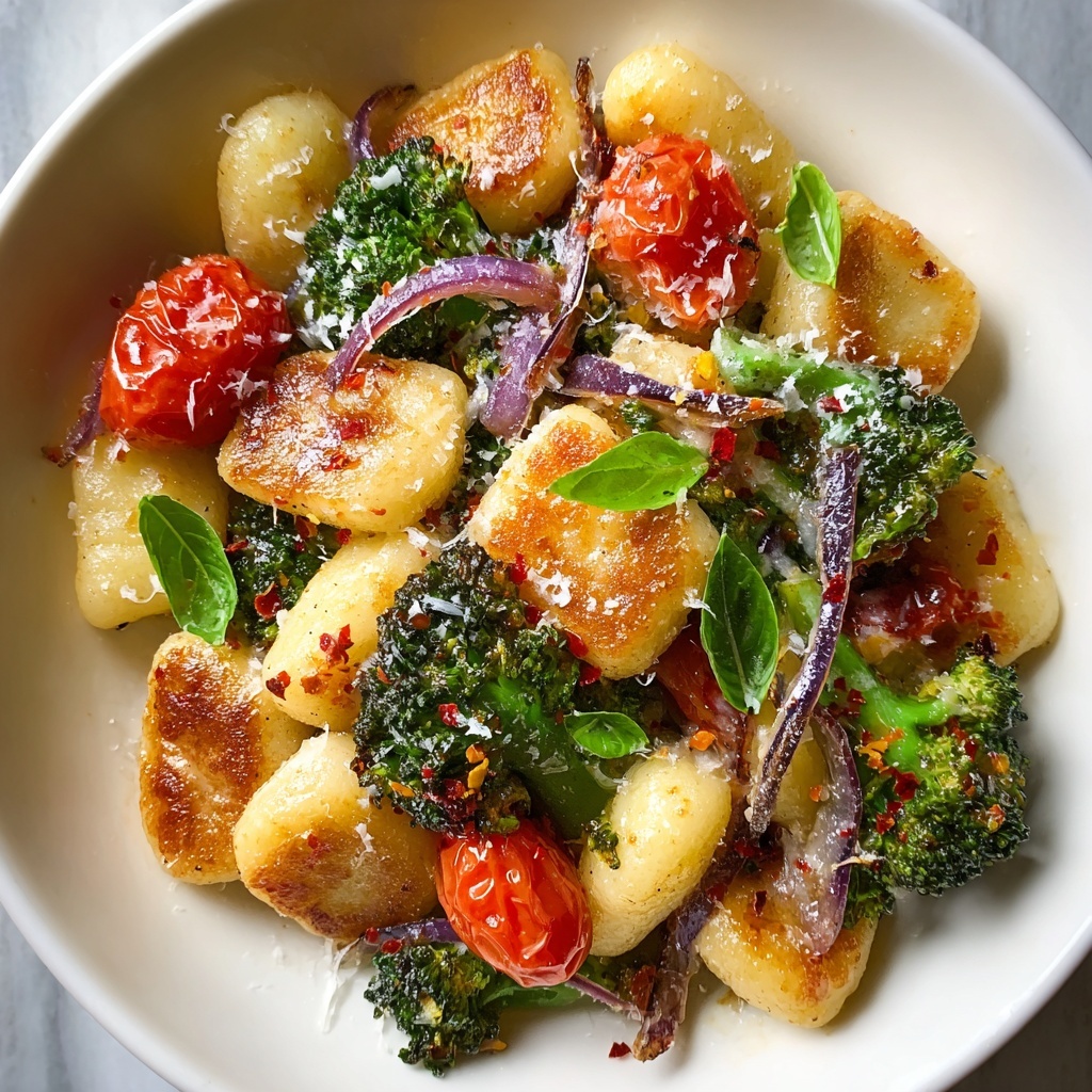 One Pan Broccoli Gnocchi Recipe - Recipe Image