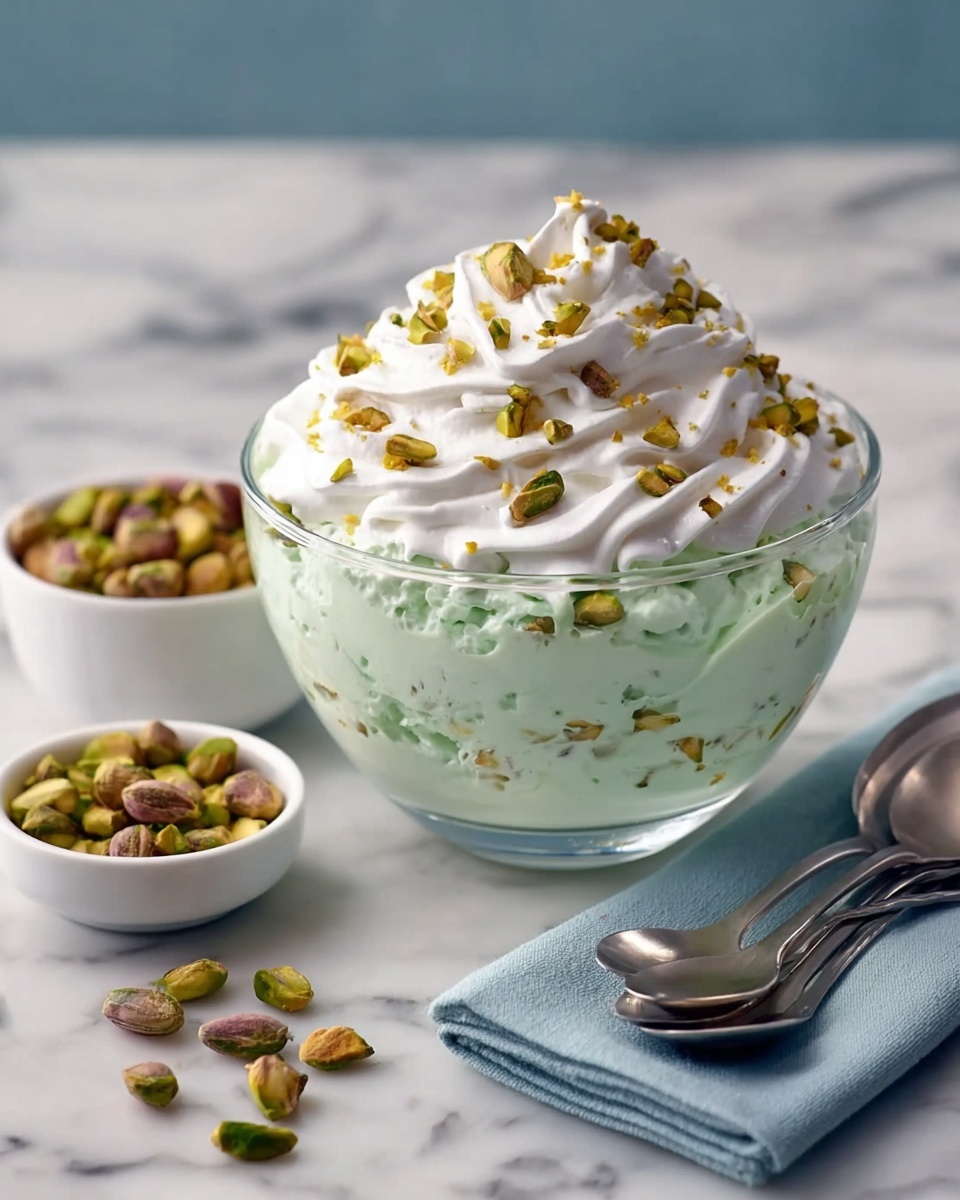 Pistachio Salad with Marshmallows and Pineapple Recipe - Recipe Image