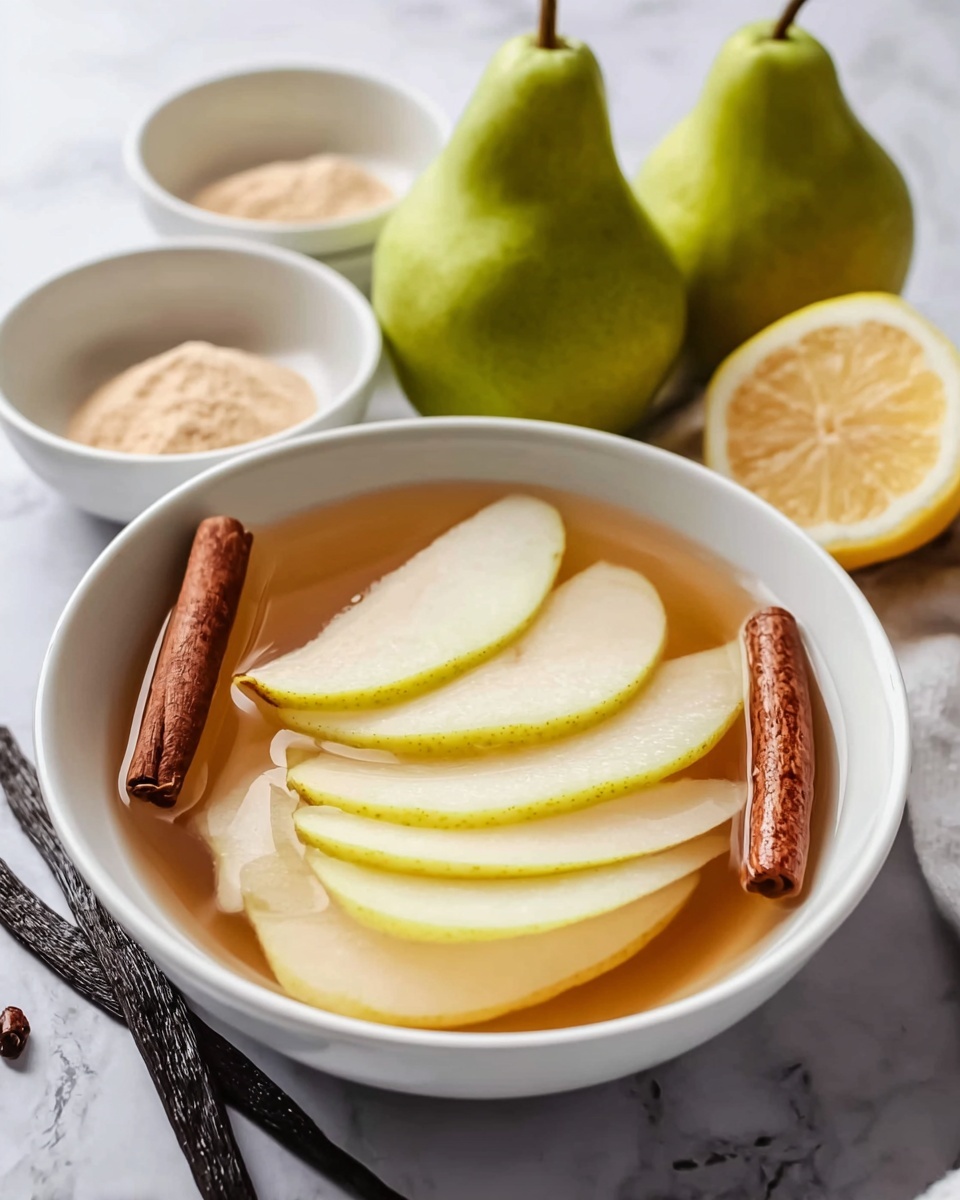 Stewed Pears with Cinnamon and Vanilla Recipe - Recipe Image