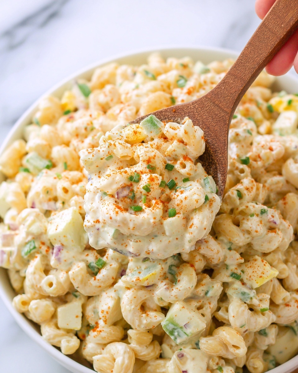 Deviled Egg Pasta Salad Recipe - Recipe Image
