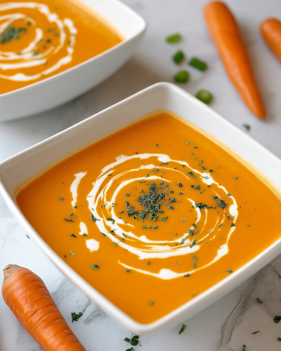 Creamy Carrot Soup with Ginger and Cumin Recipe - Recipe Image