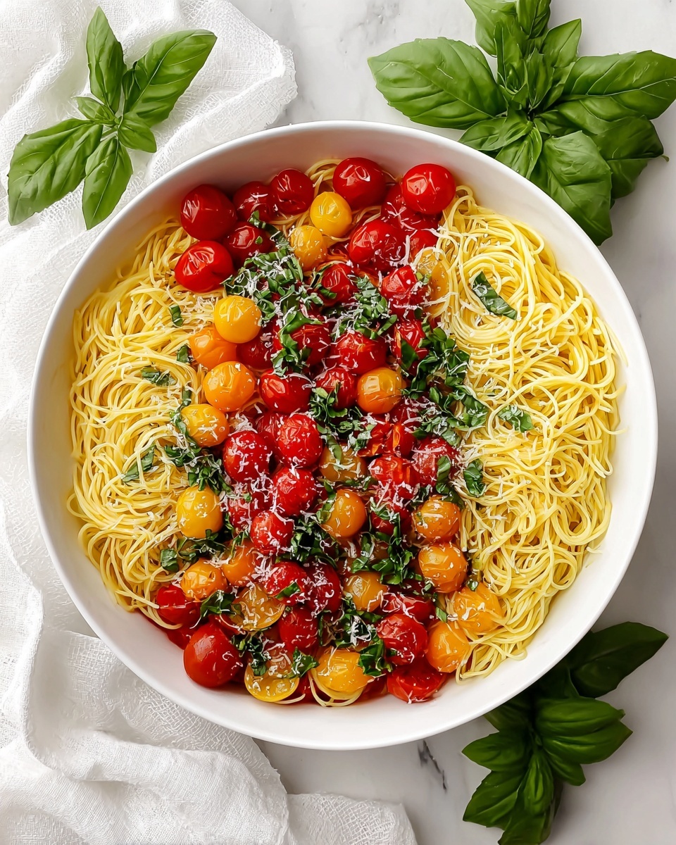 Cherry Tomato Pasta Recipe - Recipe Image
