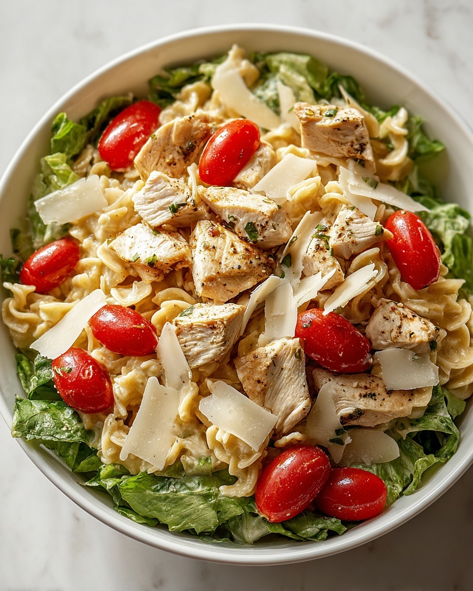 Chicken Caesar Pasta Salad Recipe - Recipe Image