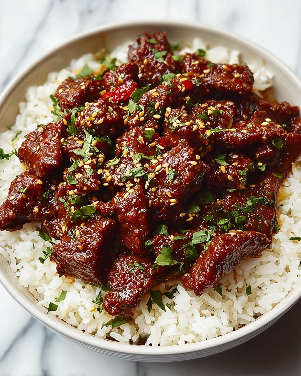 Easy Mongolian Beef and Rice One-Pot Meal Recipe - Recipe Image