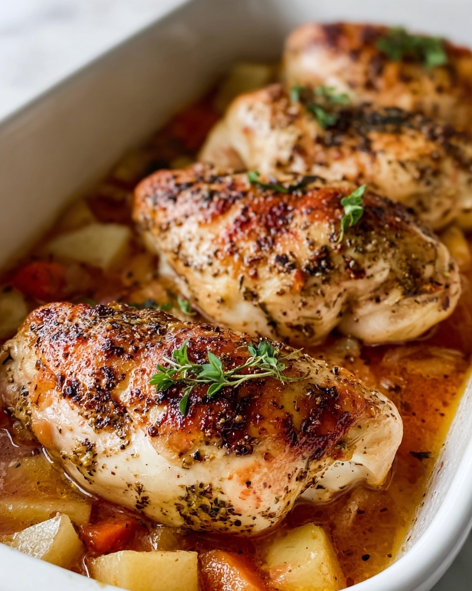 Easy Oven-Baked Chicken Breasts with Roasted Vegetables Recipe - Recipe Image