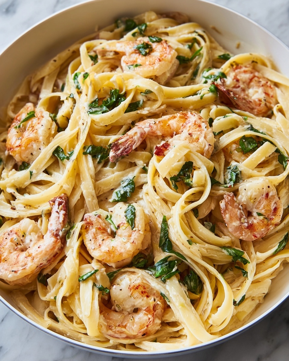 Creamy Tuscan Shrimp Pasta Recipe - Recipe Image
