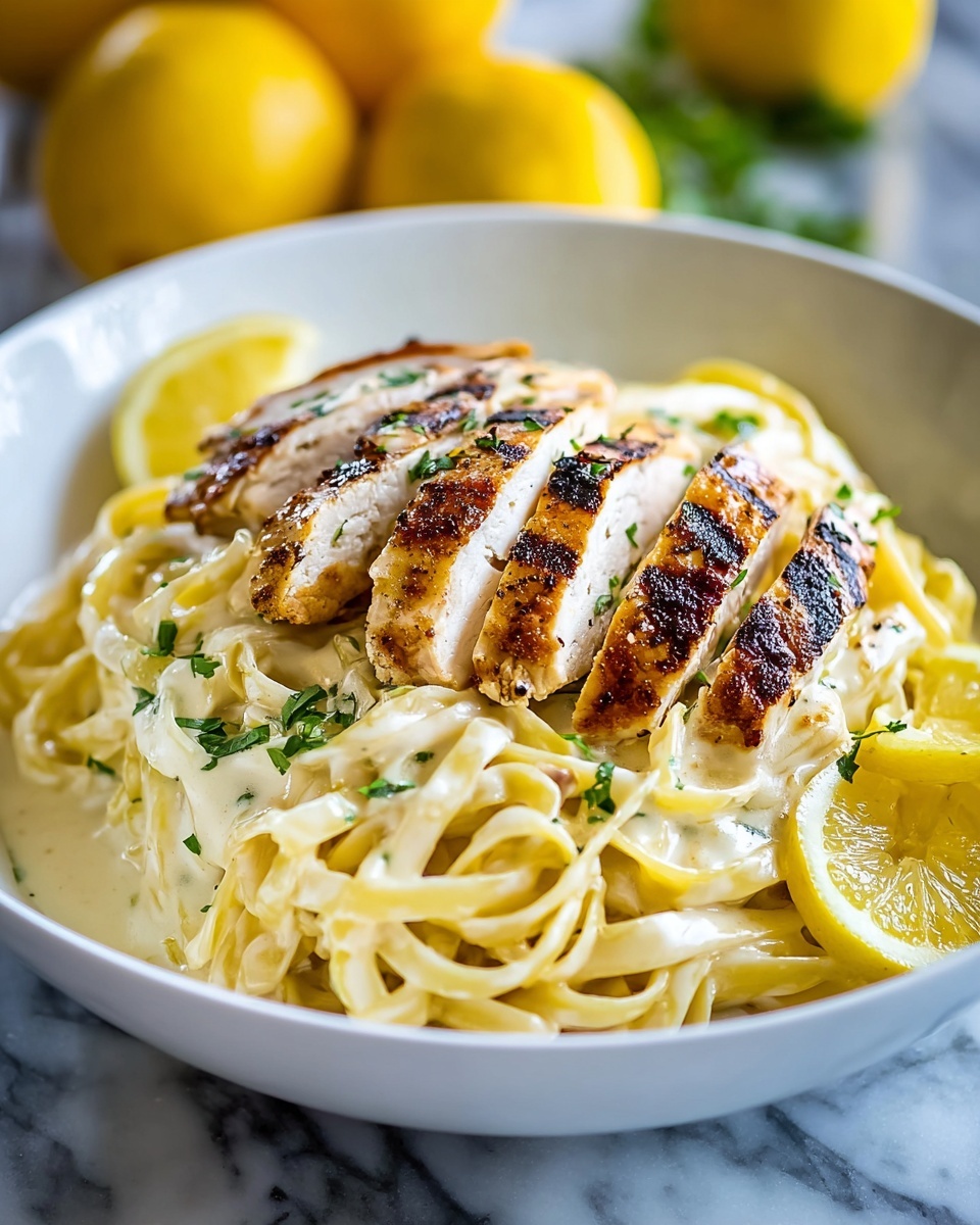Creamy Lemon Chicken Pasta Recipe - Recipe Image