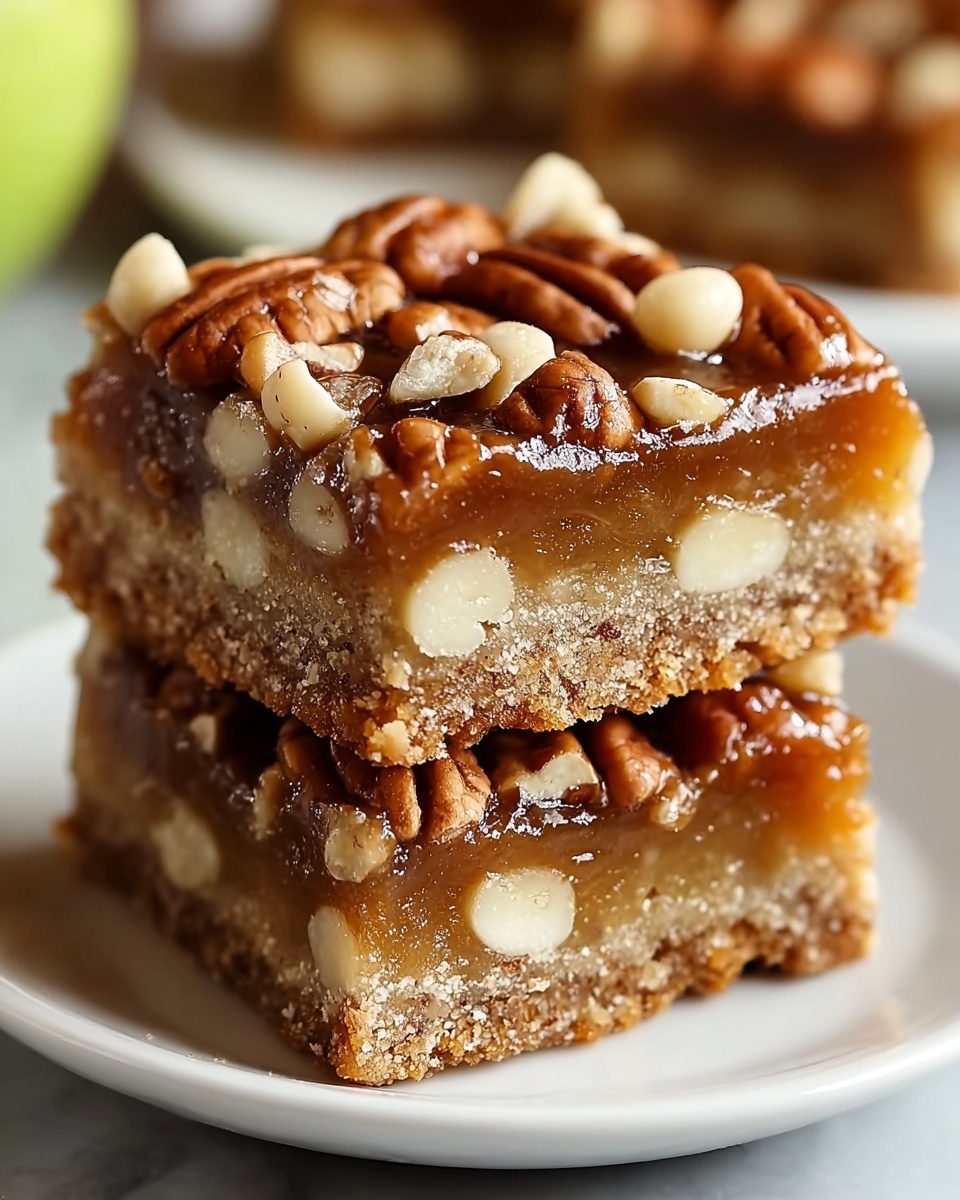 Caramel Apple Pecan Bars Recipe - Recipe Image
