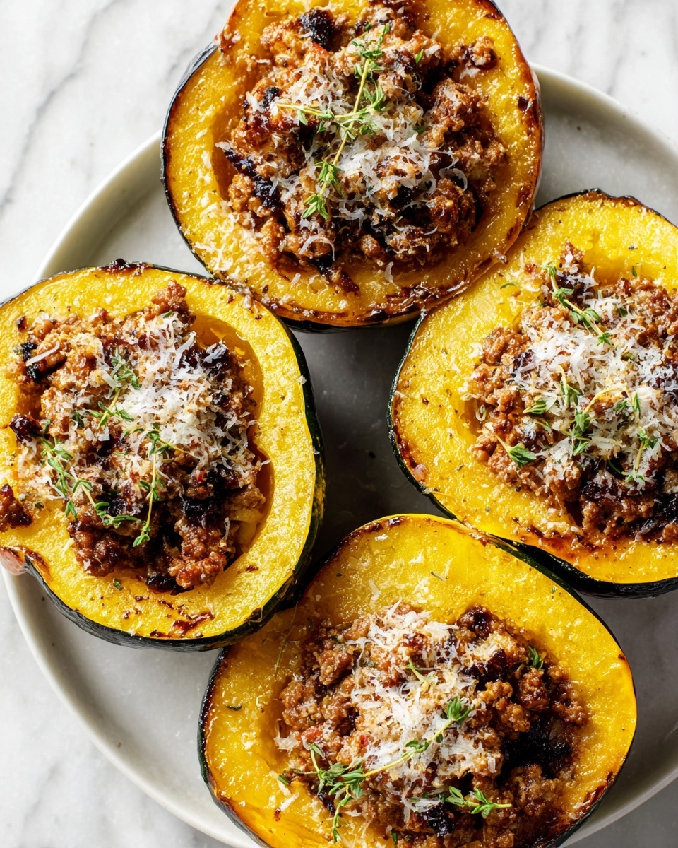Sausage Stuffed Acorn Squash Recipe - Recipe Image