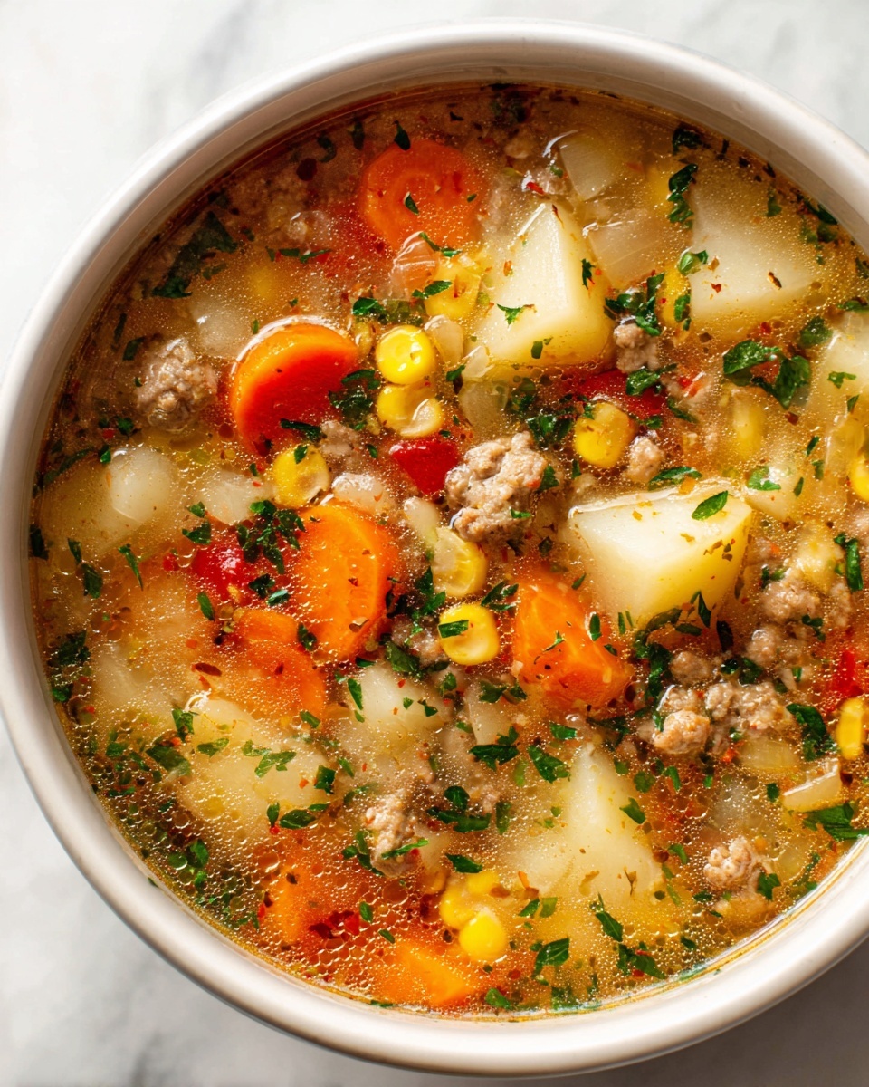 Sausage and Vegetable Soup Recipe - Recipe Image