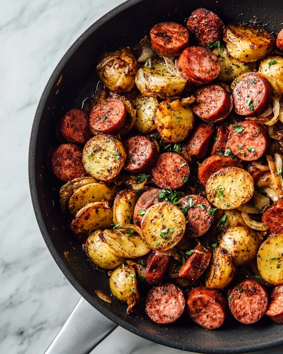 Sausage and Potatoes with Pesto Recipe - Recipe Image