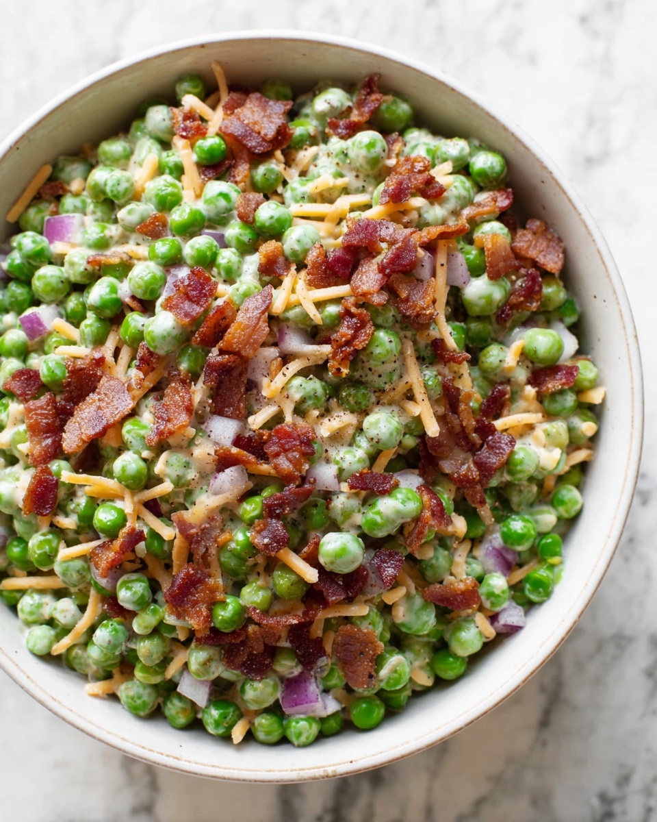 Pea Salad with Bacon Recipe - Recipe Image