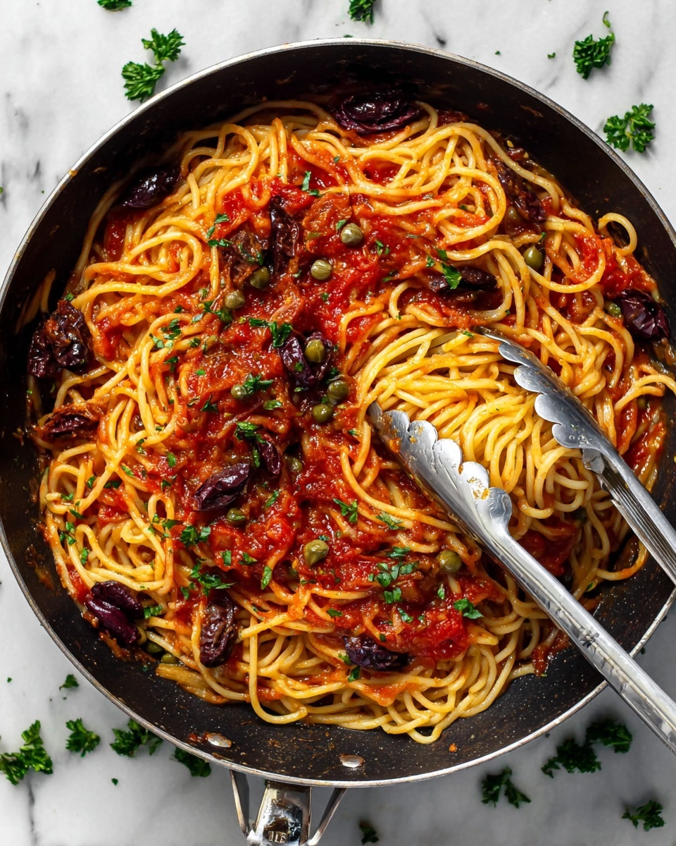 Easy Pasta Puttanesca Recipe - Recipe Image