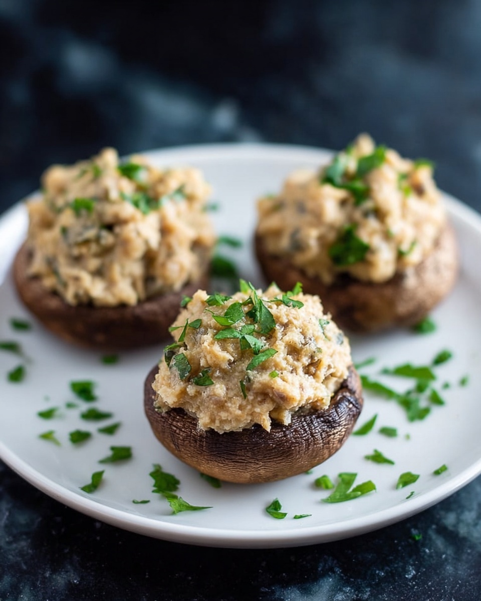 Parmesan and Garlic Stuffed Mushrooms Recipe - Recipe Image