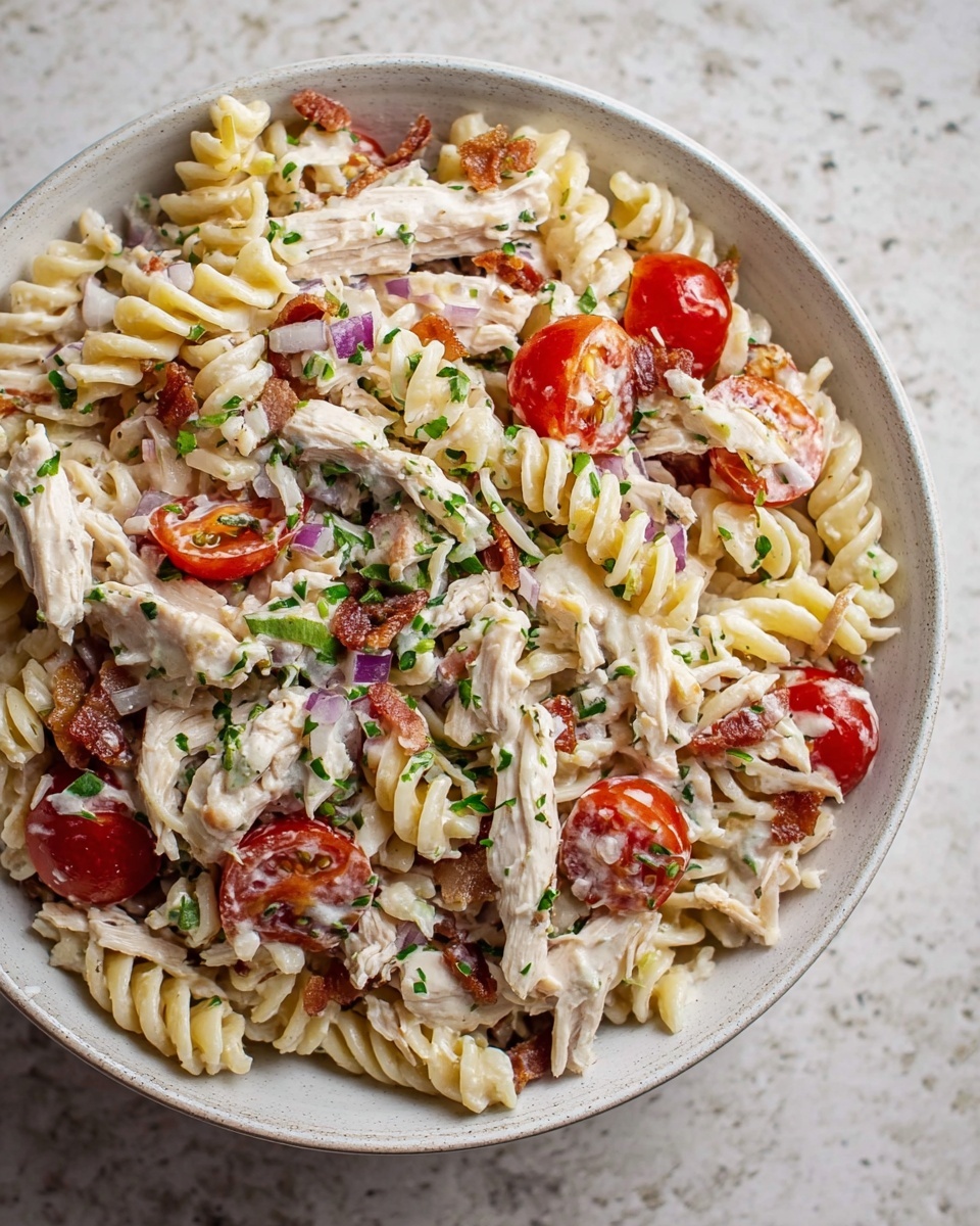 Chicken Ranch Pasta Salad Recipe - Recipe Image
