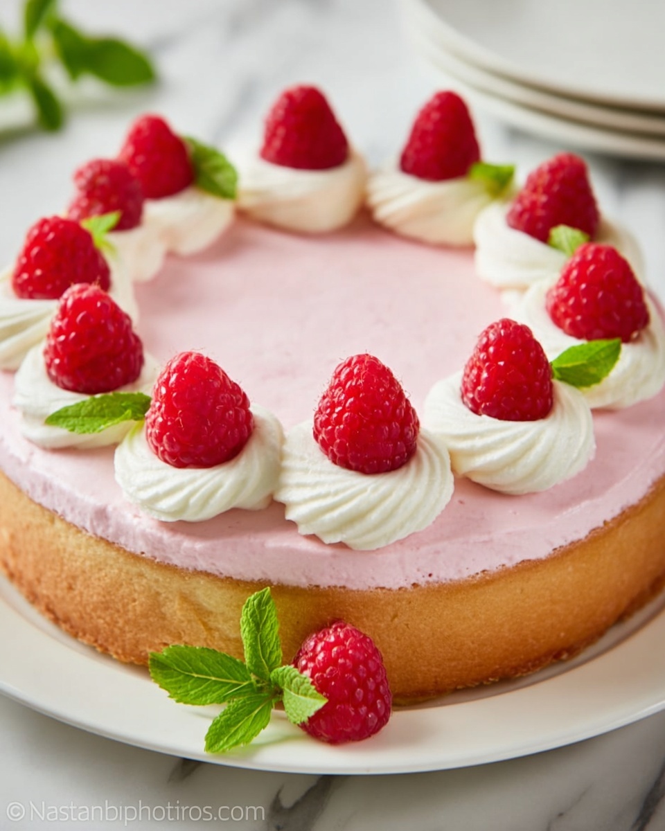 Raspberry Mousse Cake Recipe - Recipe Image