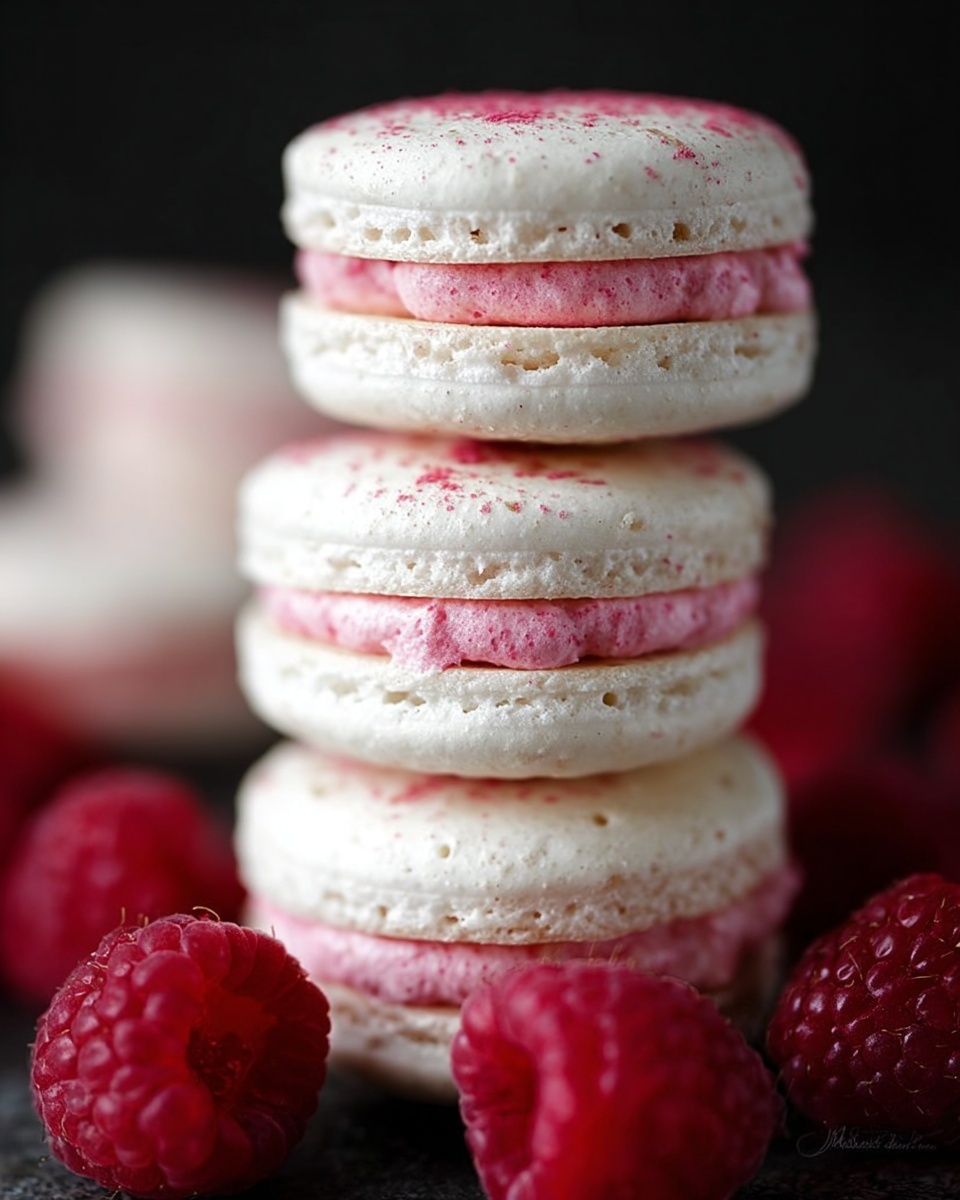 Raspberry Macarons Recipe (Video Tutorial) Recipe - Recipe Image