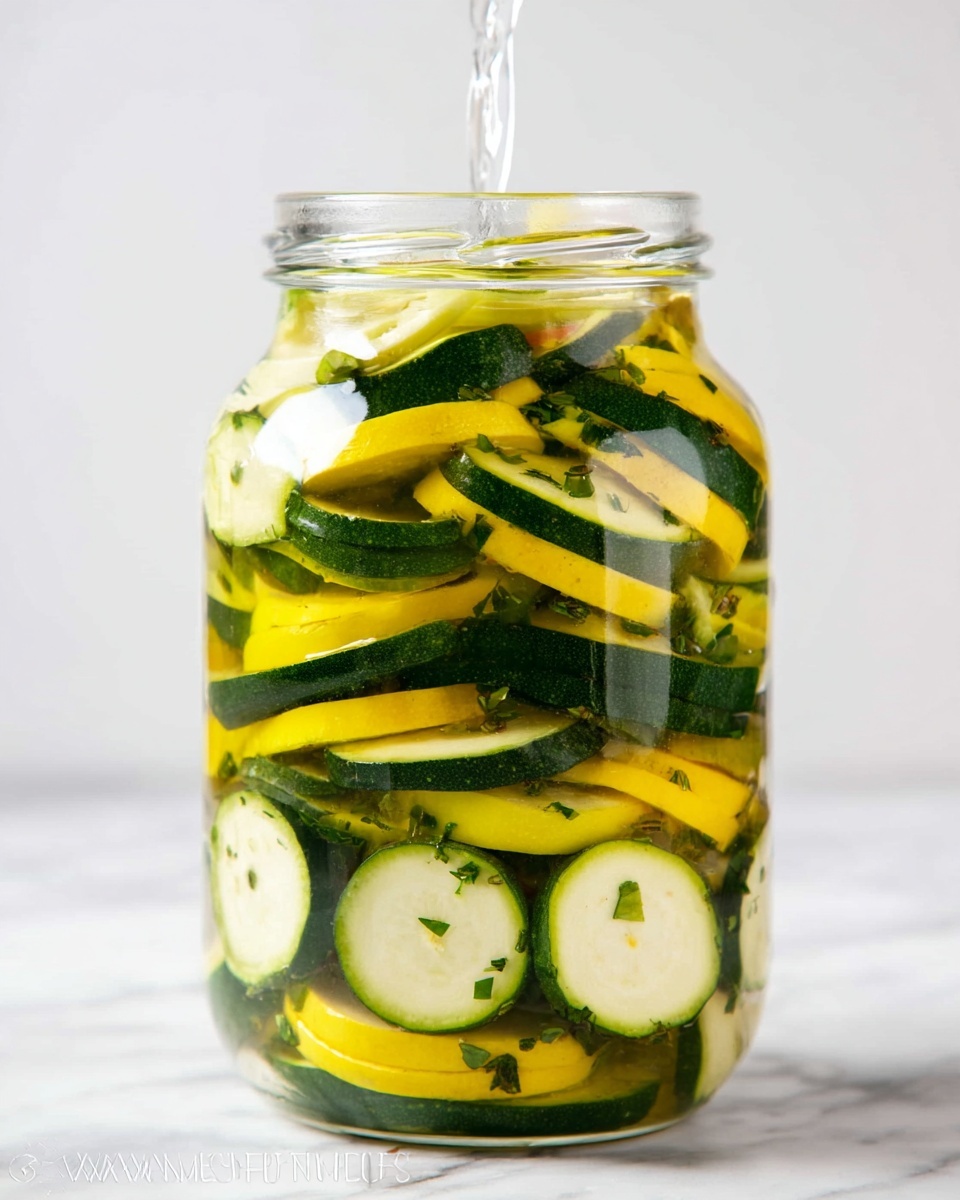 Quick Pickled Zucchini Recipe - Recipe Image