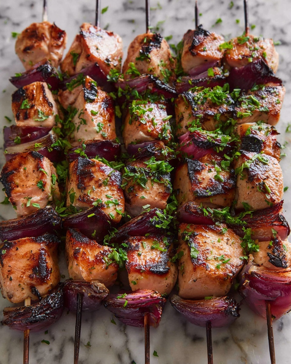 Grilled Pork Shish Kabobs Recipe - Recipe Image
