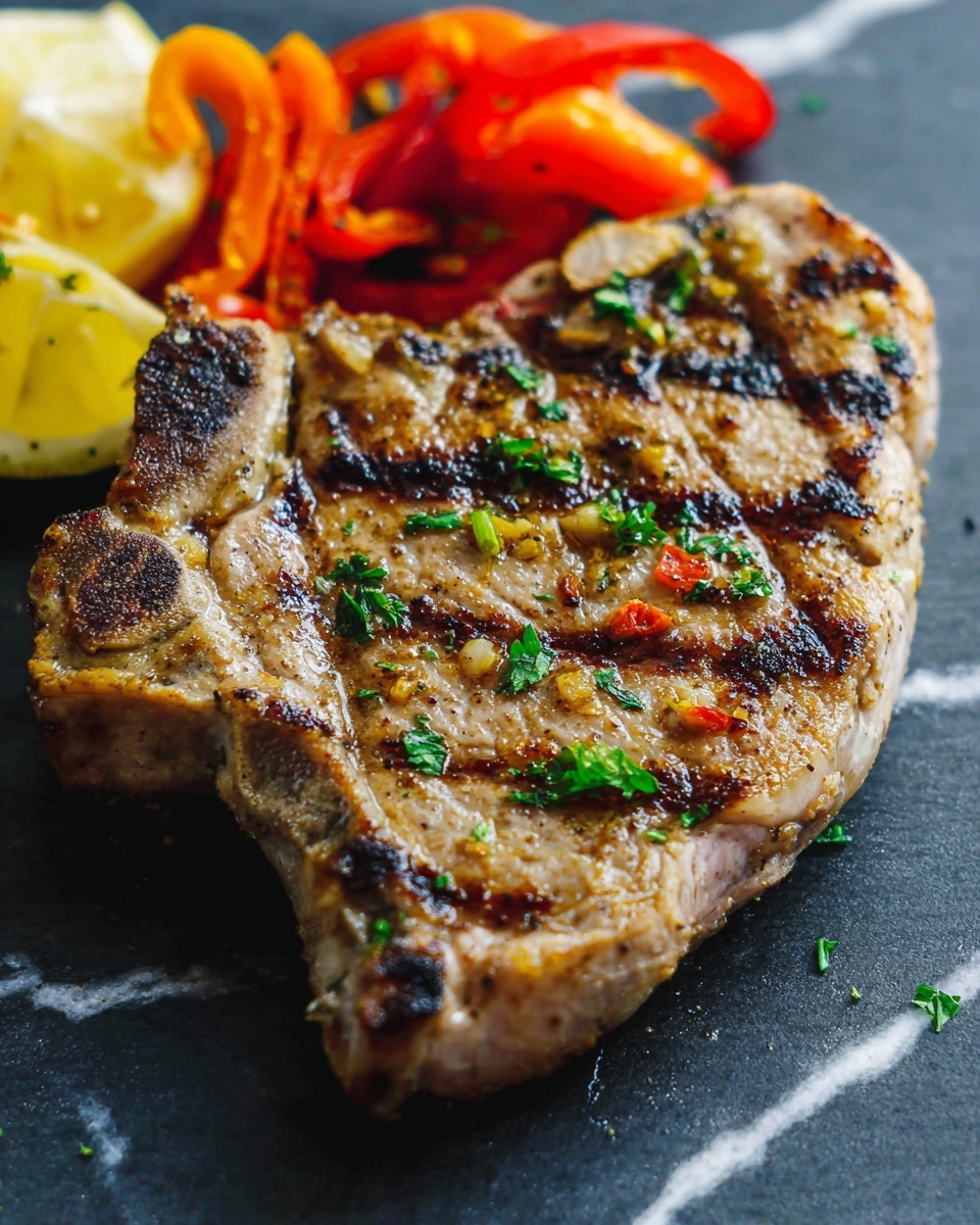Juicy Grilled Pork Chops Recipe - Recipe Image