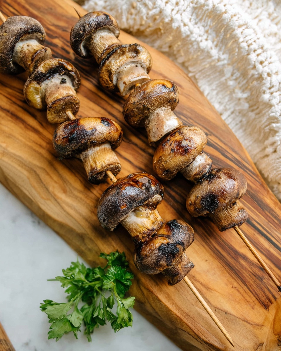 Grilled Mushroom Skewers Recipe - Recipe Image