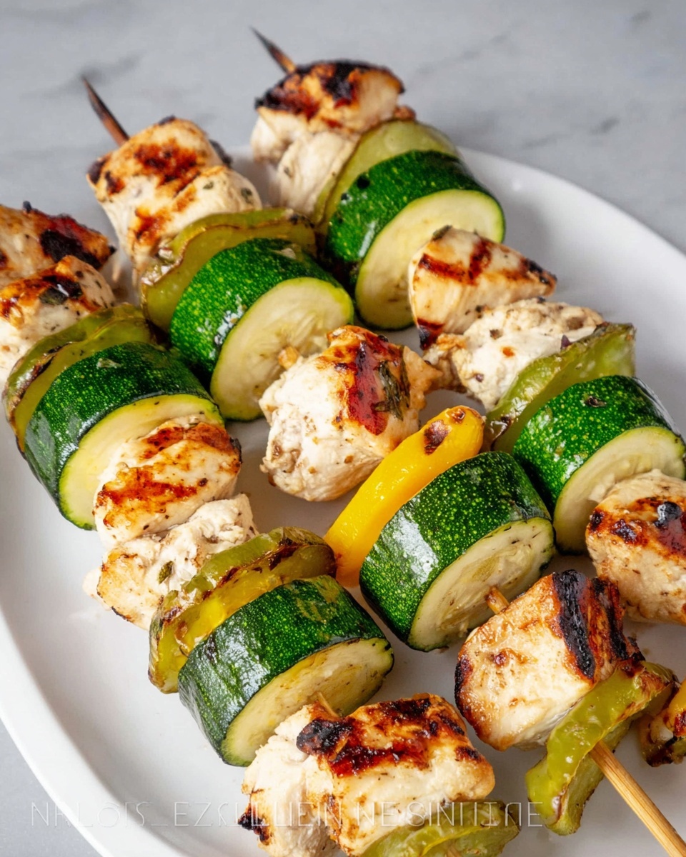 Grilled Garlic Chicken Skewers Recipe - Recipe Image