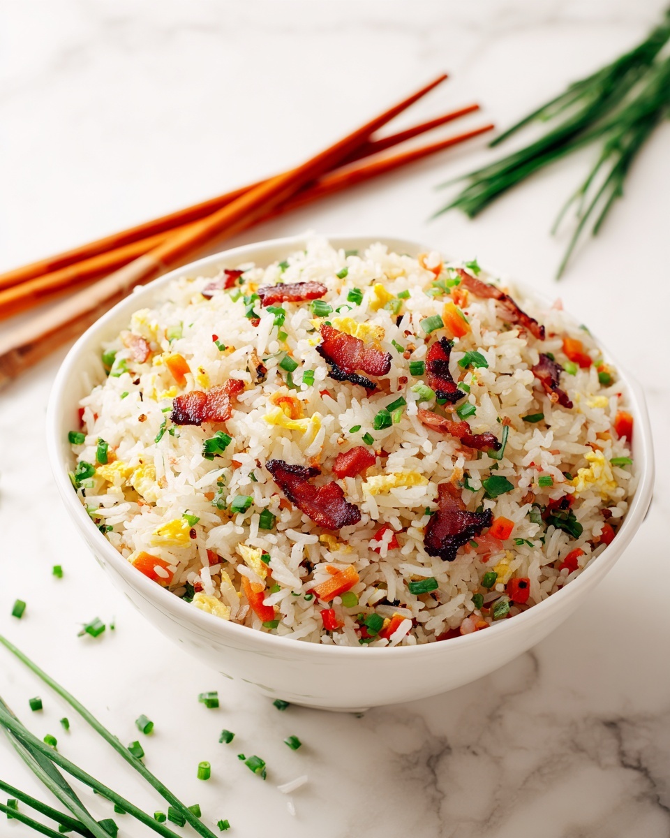 Bacon Mango Fried Rice Recipe - Recipe Image